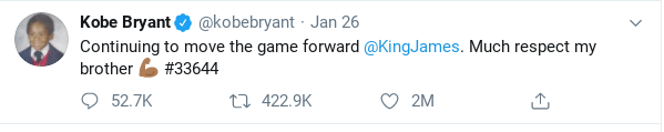 Kobe Bryant's Last Tweet